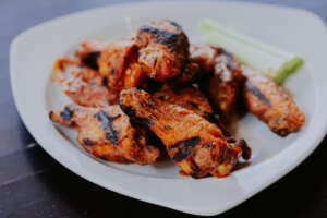 Char-Grilled Wings at BLVD Tavern