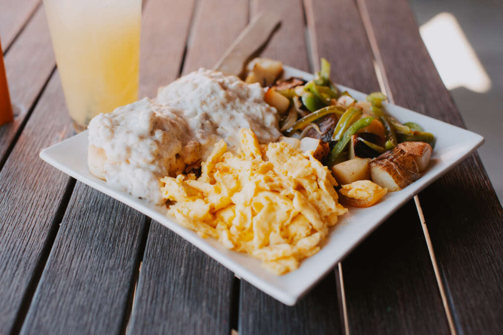 BLVD Tavern Biscuits and Gravy Breakfast